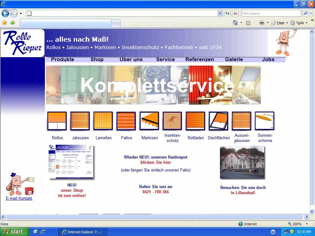 2006: Rollo Rieper mit Trusted Shops zertifikat