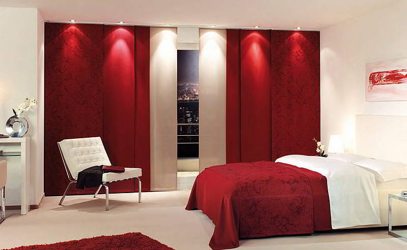 Zweifarbiger stilvoller Flächenvorhang