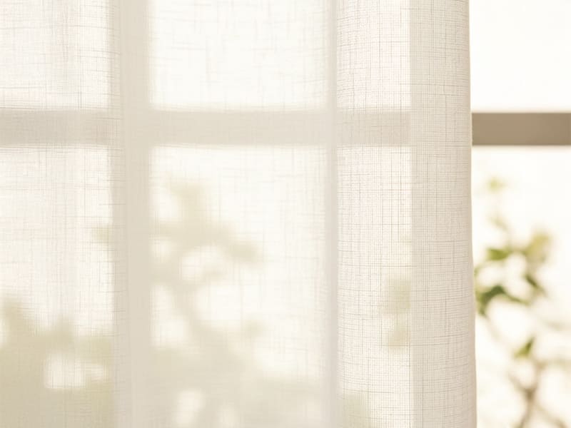 Transparente Gardinen filtern das Licht in der Farbe L021