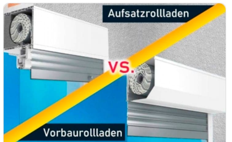 Aufsatz- oder Vorbaurollladen? Wo liegen die Unterschiede?