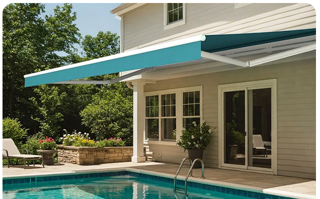 Sonnenschutz für den Teich oder Pool