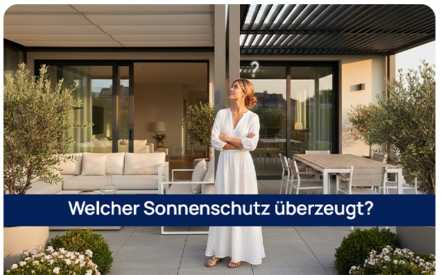 Welcher Sonnenschutz passt für die Terrasse?
