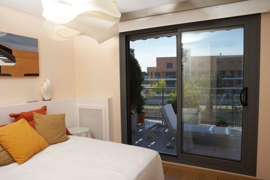 Insektenschutz Plissee von innen