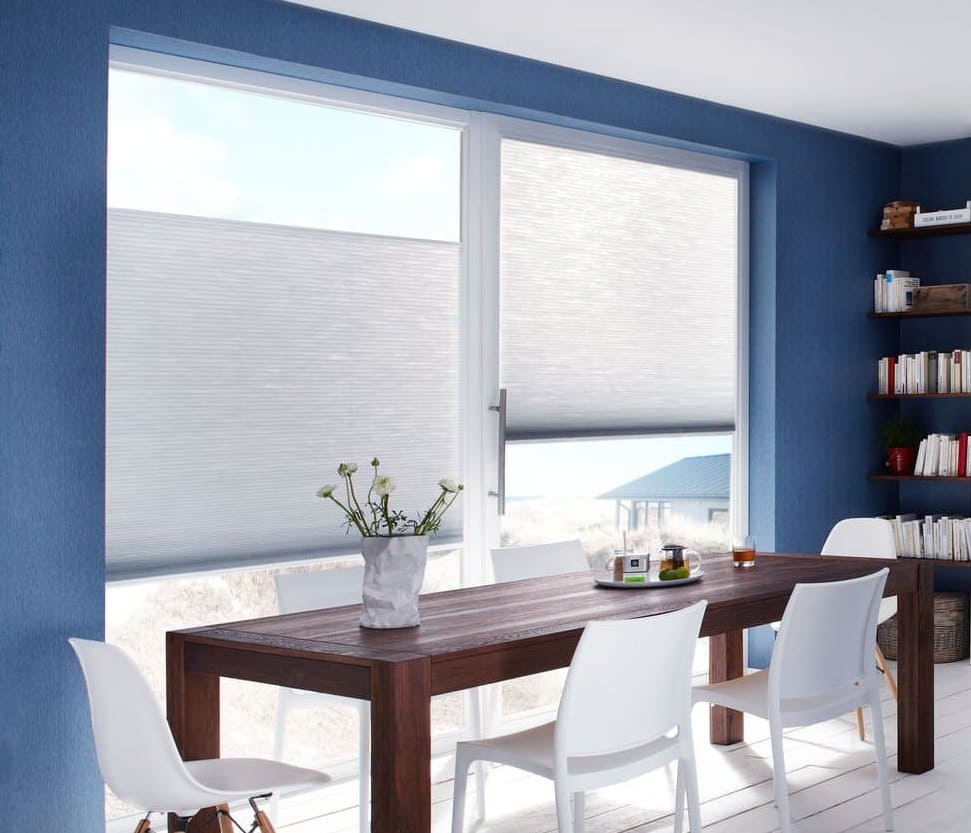 Halbtransparentes DUETTE Plissee