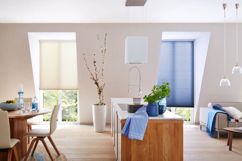 Plissee F1 mit DUETTE® Stoff