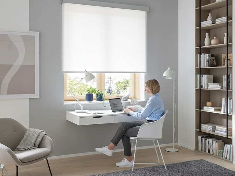 Produktbild: Rundkassettenrollo mit dem stoff 00348