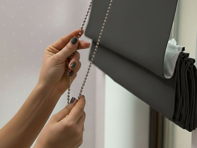 Raffrollosystem Ecoline® Kettenbedienung (Metallkette)