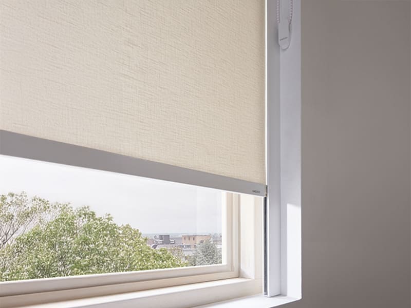 Rollo im Detail vor Fensterblick