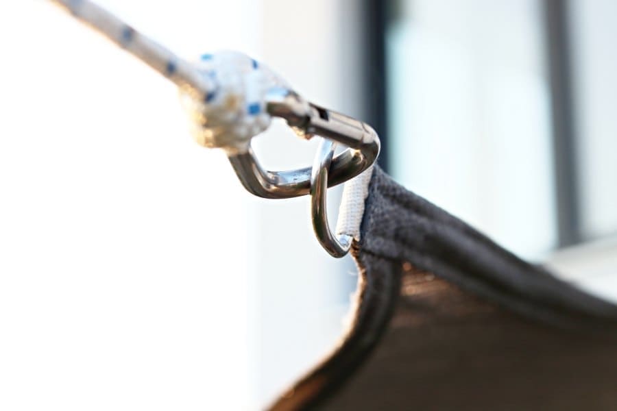 Sonnensegel mit Segelecke - Halbrundring