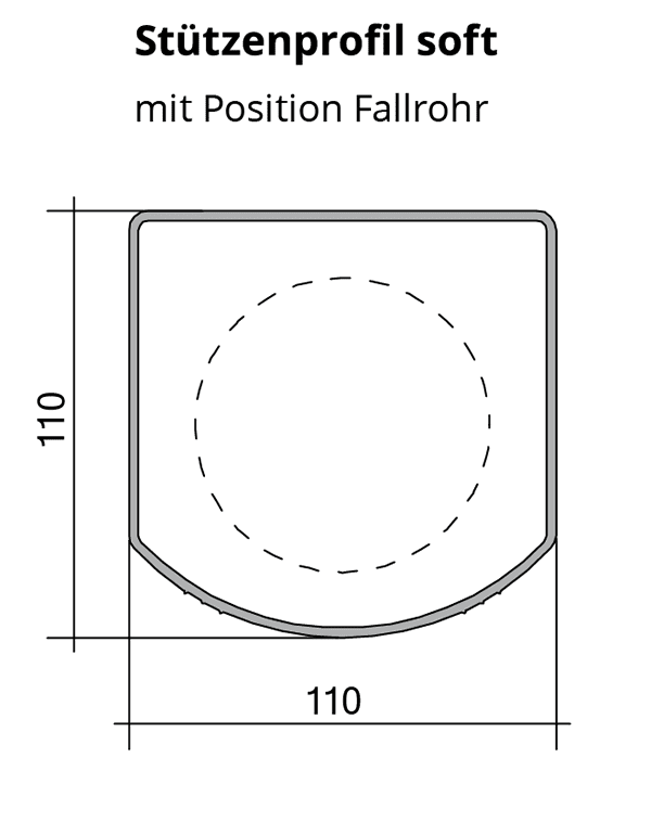 Stützenprofil square