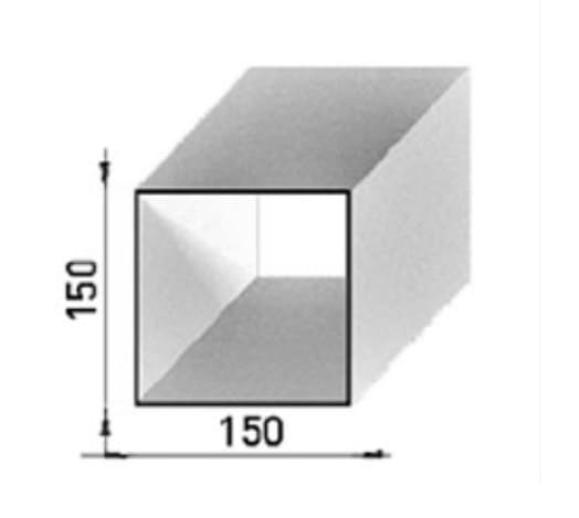 Pinela Deluxe Pfostenquerschnitt