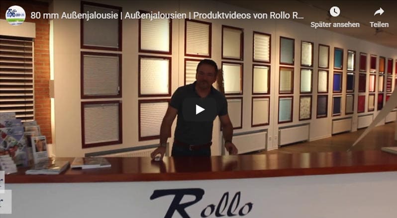 Youtube Film Vorschaubild - Aussenjalousie 80mm