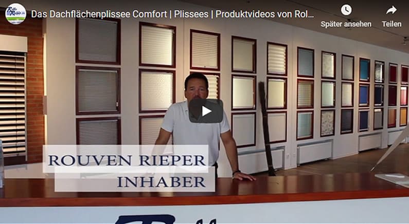 Youtube Film Vorschaubild - Dachflächenplissee DF Comfort