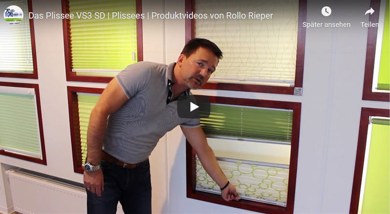Youtube Film Vorschaubild - Plissee VS3