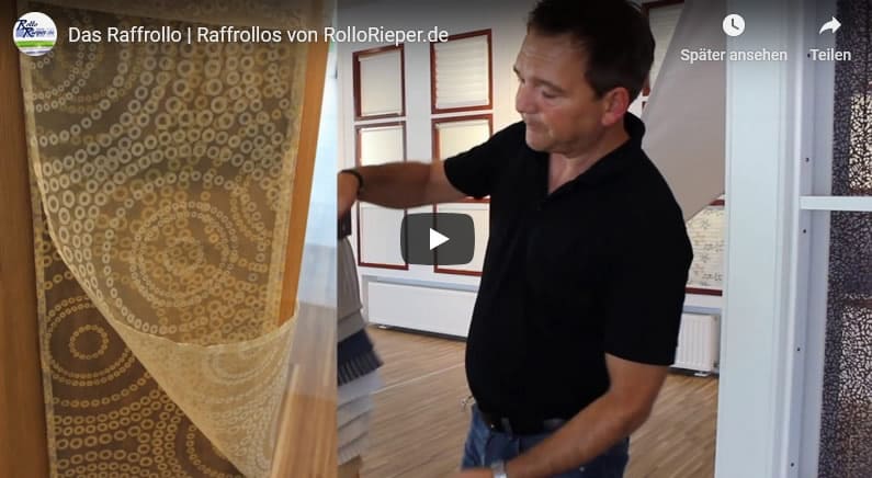 Youtube Film Vorschaubild - Raffrollo