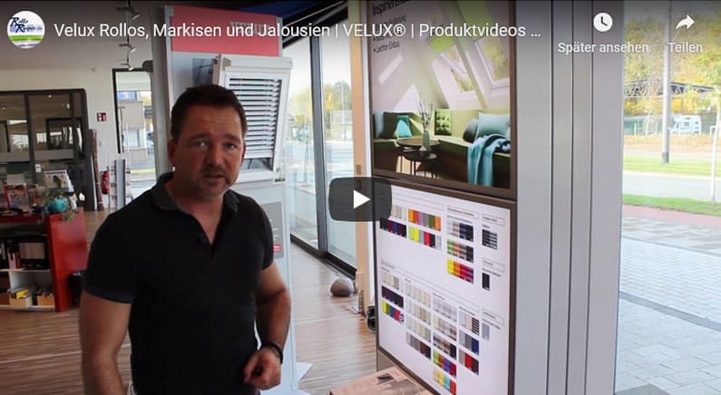 Youtube Film Vorschaubild - VELUx Rollos
