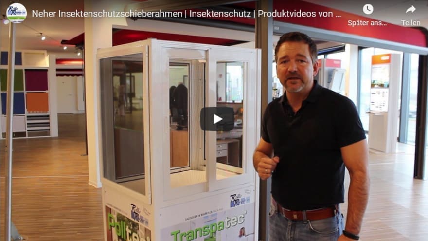 Youtube Film Vorschaubild - Insektenschutzschieberahmen
