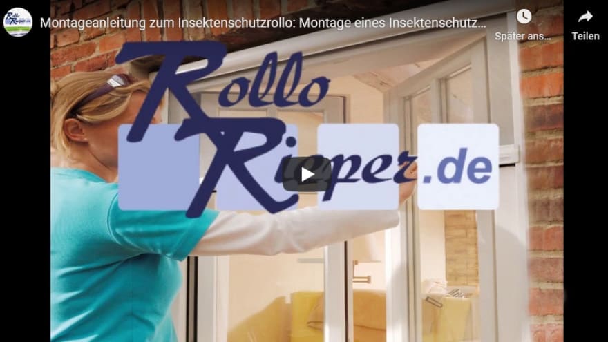 Youtube Film Vorschaubild - Insektenschutzrollo Typ1
